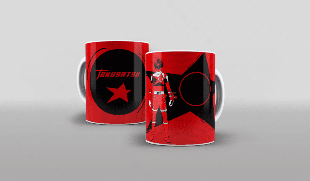 ARTE PARA CANECA - POWER RANGER VERMELHO-2952
