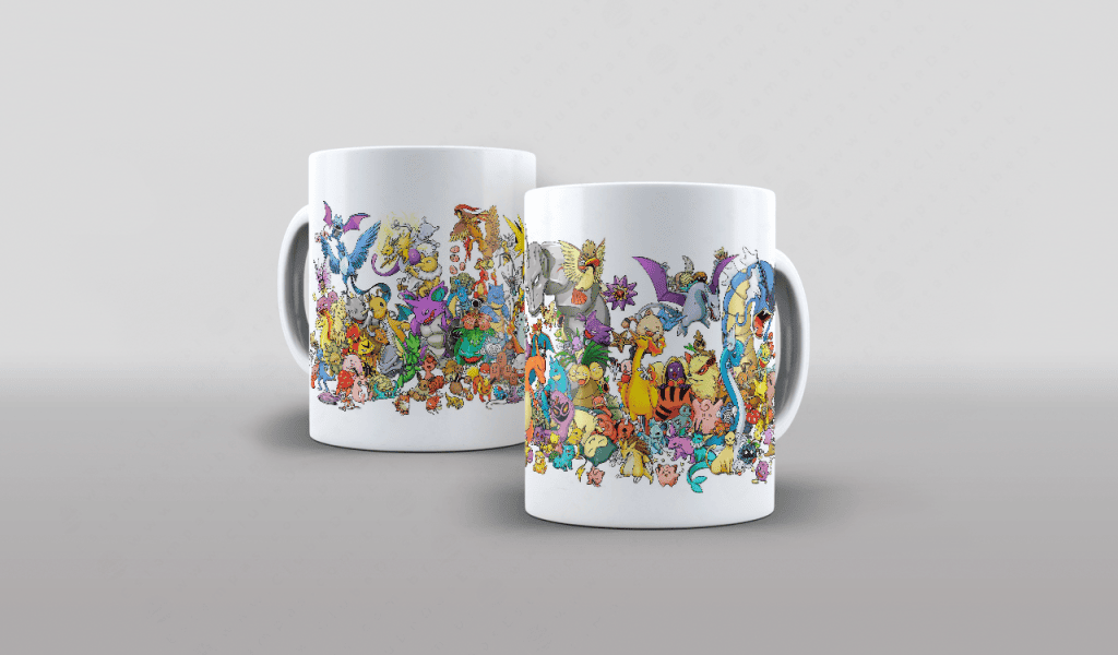 ARTE PARA CANECA - POKÉMON FAMÍLIA-2983