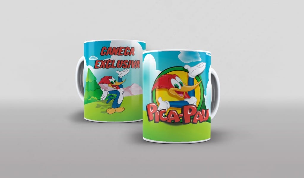 ARTE PARA CANECA PICA PAU-2999