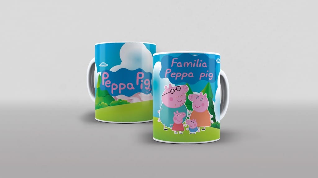 ARTE PARA CANECA PEPPA PIG-3005
