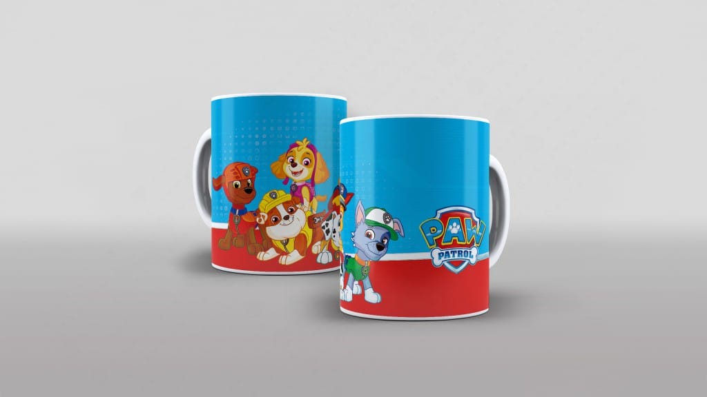 ARTE PARA CANECA PATRULHA CANINA - PAW PATROL-3006