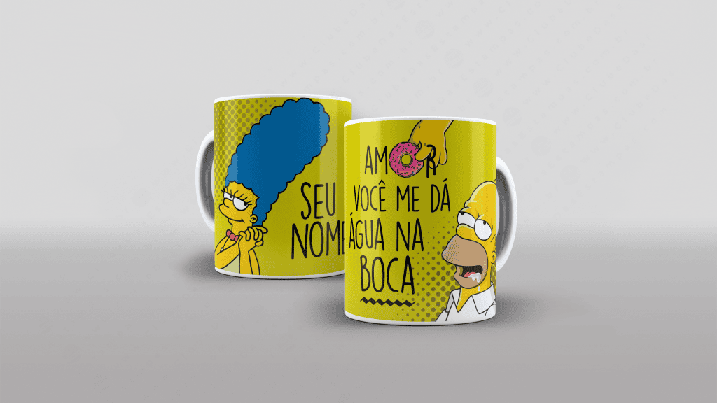 ARTE PARA CANECA - OS SIMPSONS - VOCÊ ME DÁ ÁGUA NA BOCA-3010