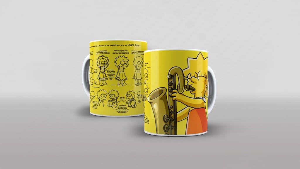 ARTE PARA CANECA OS SIMPSONS - COLEÇÃO-3033