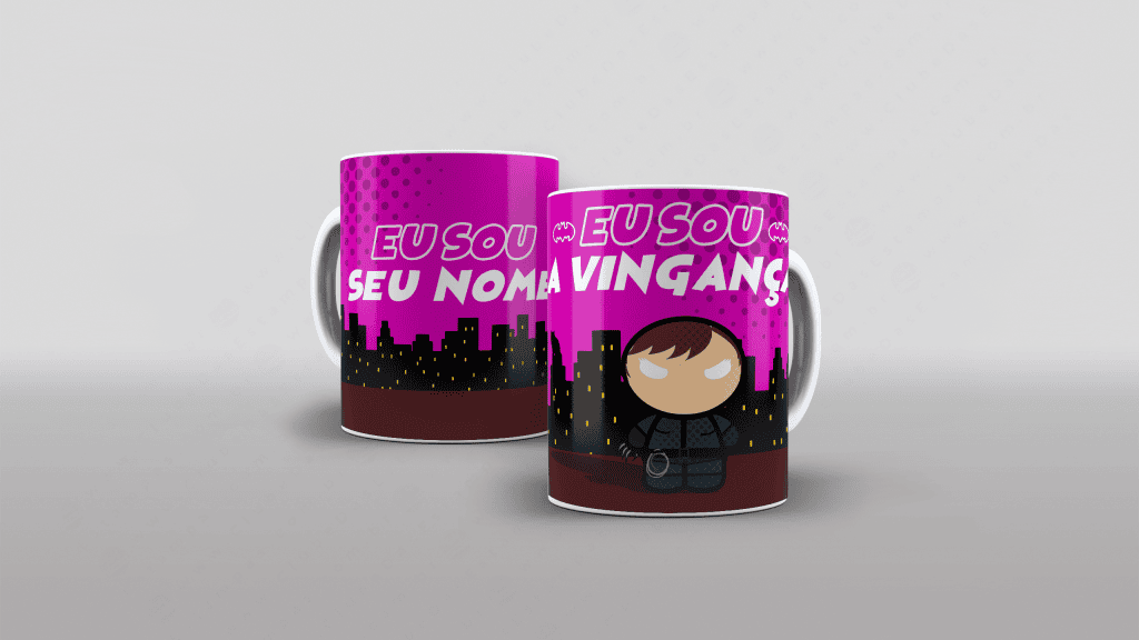 ARTE PARA CANECA - BATMAN -  MULHER GATO-3046