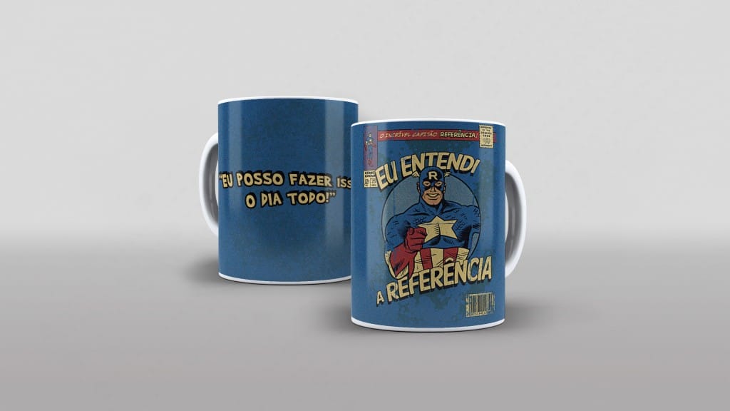 ARTE PARA CANECA - CAPITÃO AMERICA-3065
