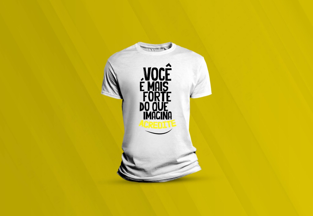 ARTE CAMISETA - VOCÊ É MAIS FORTE DO QUE IMAGINA-3132