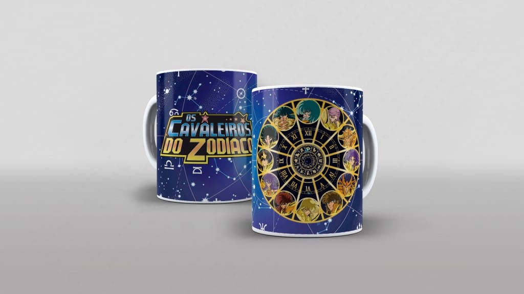 ARTE PARA CANECA - CAVALEIROS DO ZODIACO-3169