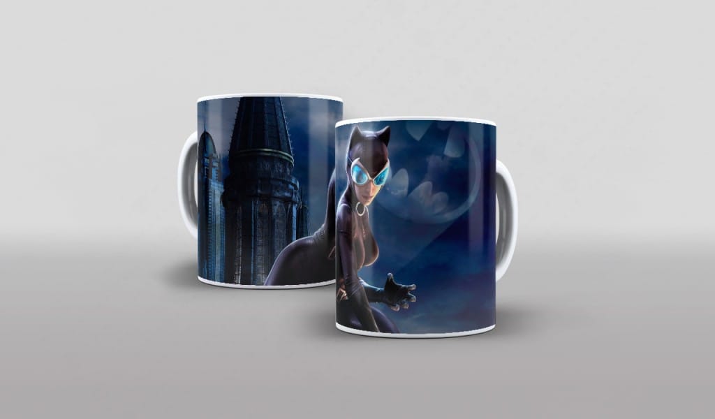 ARTE PARA CANECA - MULHER GATO-3200