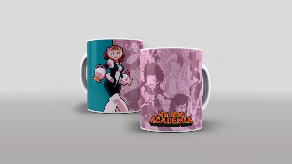 ARTE PARA CANECA URAVITY - BOKU NO HERO-3222