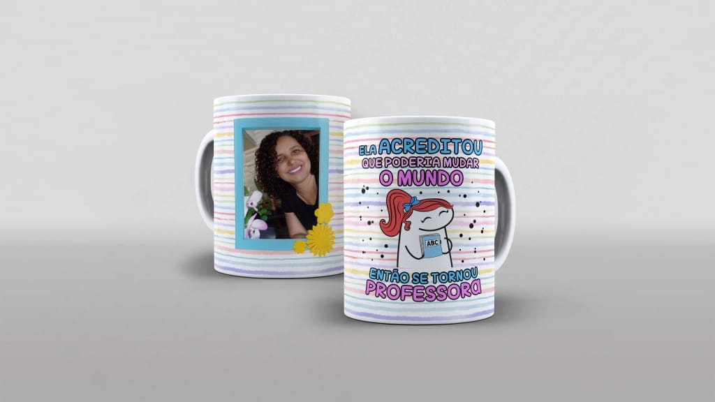 ARTE CANECA - FLORK - ELA ACREDITOU QUE PODERIA MUDAR O MUNDO-3231