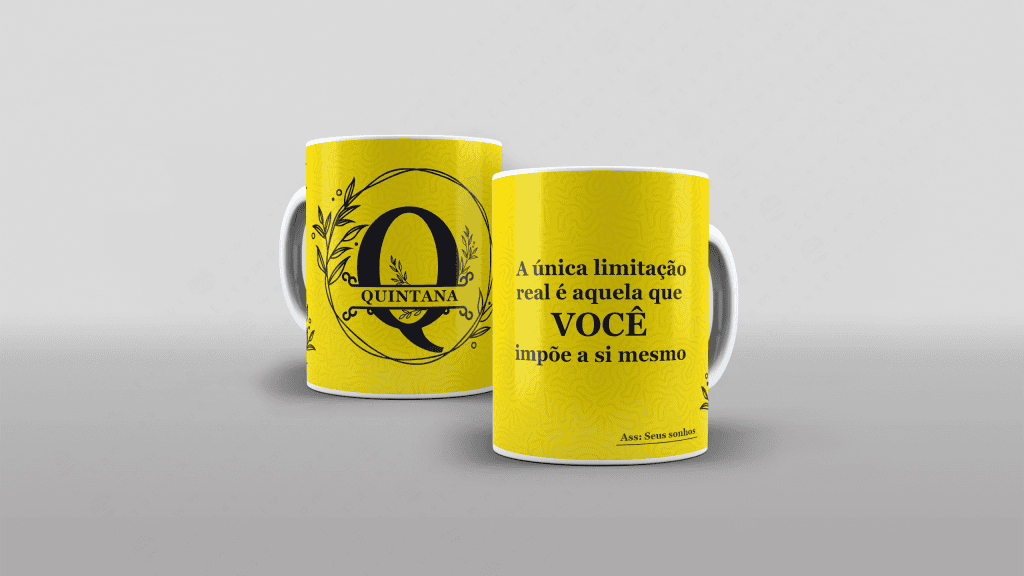 ARTE PARA CANECA COM NOME - A LIMITAÇÃO REAL É AQUELA QUE...-3267