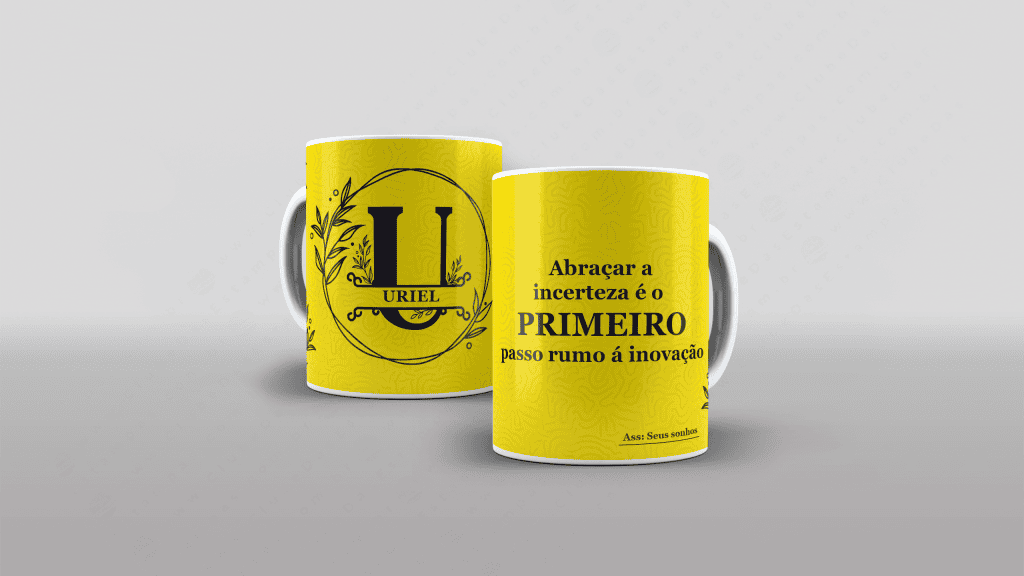 ARTE PARA CANECA COM NOME - ABRAÇAR A INCERTEZA É O PRIMEIRO PASSO...-3271