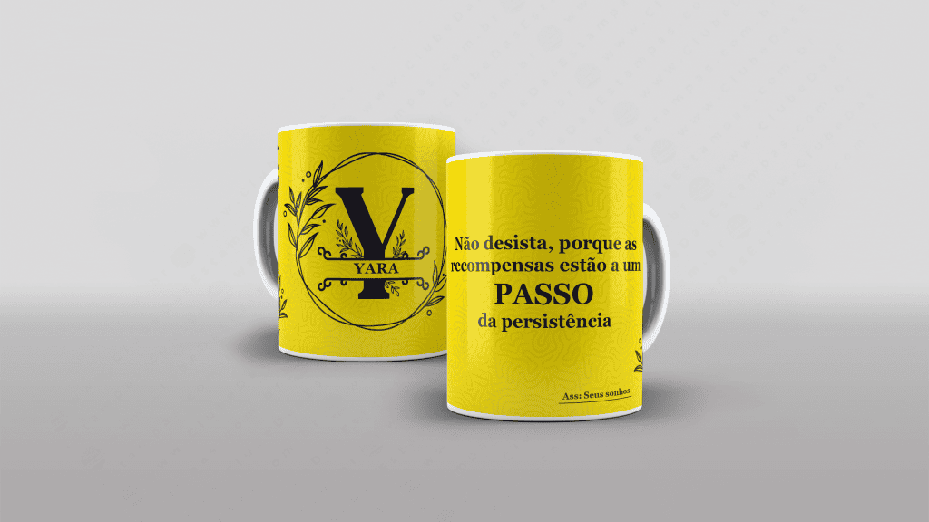 ARTE PARA CANECA COM NOME - NÃO DESISTA PORQUE AS RECOMPENSAS ESTÃO...-3275