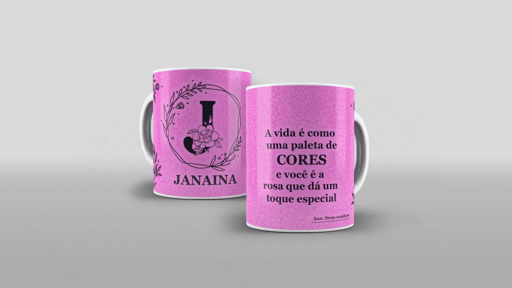 ARTE PARA CANECA COM NOME - A VIDA É COMO UMA PALETA DE CORES, E VOCÊ É...-3286