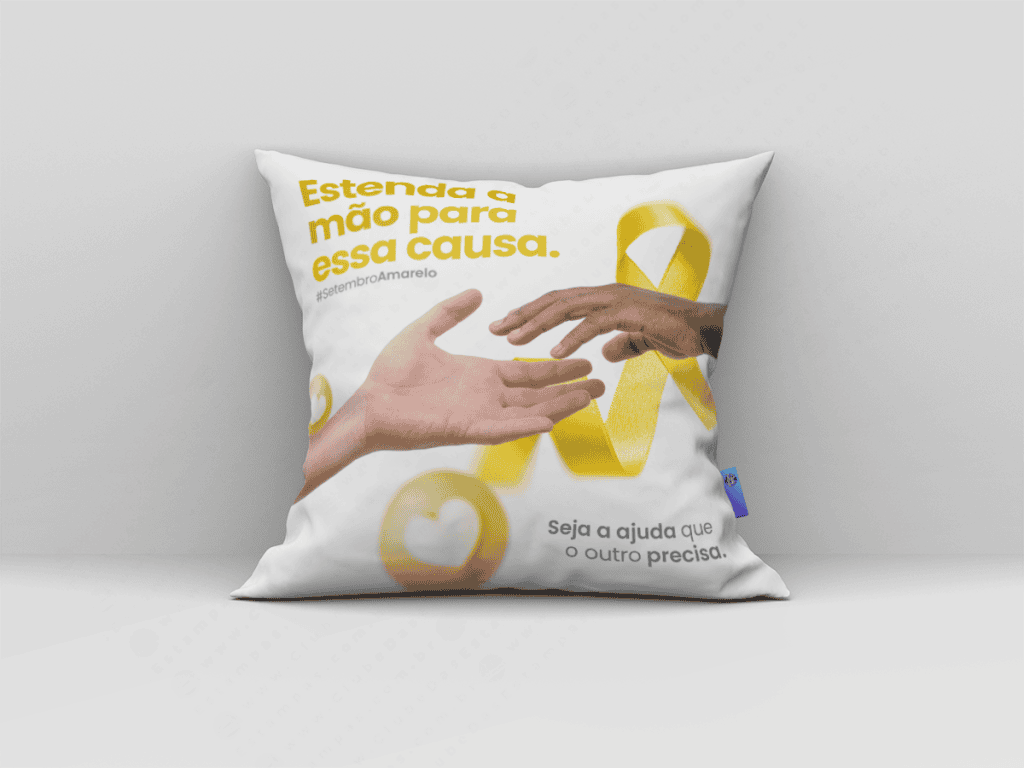 ARTE ALMOFADA - ESTENDA A MÃO PARA ESSA CAUSA-3305