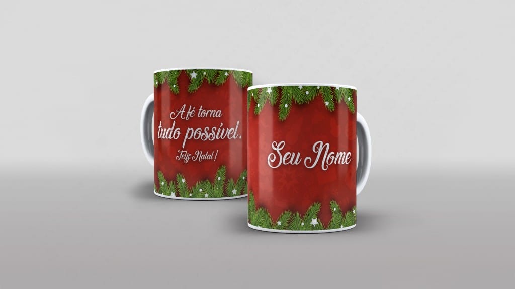 ARTE PARA CANECA - A FÉ TORNA TUDO POSSÍVEL-3338