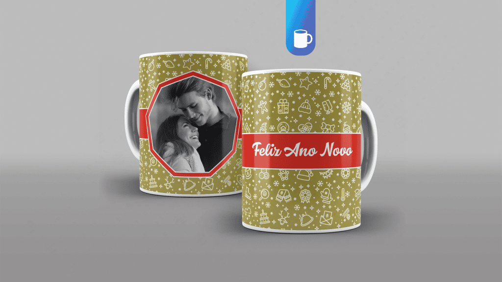 ARTE PARA CANECA - FELIZ ANO NOVO-3385