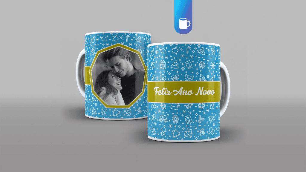 ARTE PARA CANECA - FELIZ ANO NOVO-3387