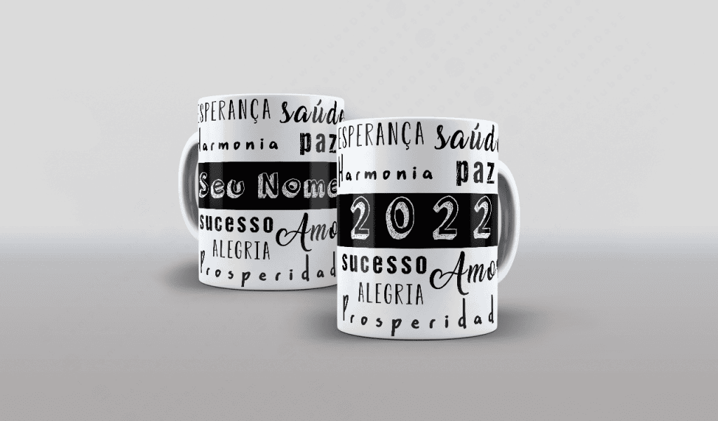 ARTE PARA CANECA FELIZ ANO NOVO - PERSONALIZADA-3435