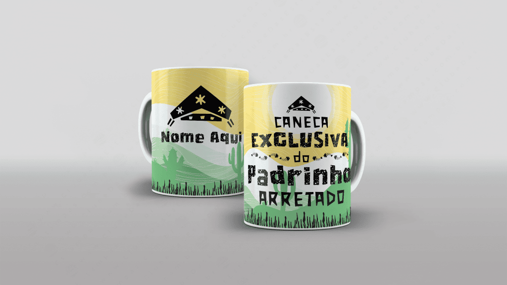 ARTE PARA CANECA PADRINHO - COLEÇÃO FAMÍLIA ARRETADA-3489