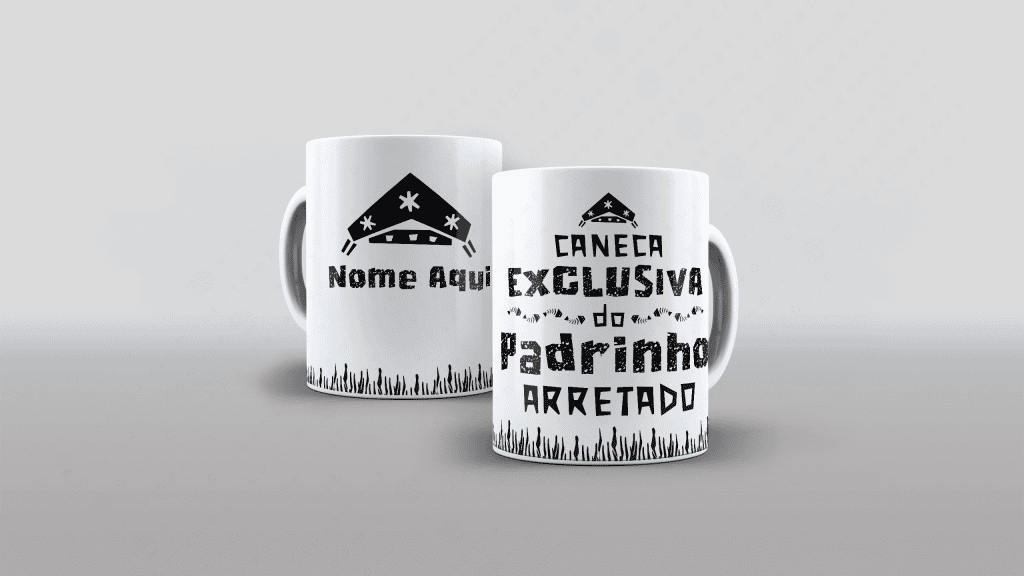 ARTE PARA CANECA PADRINHO - COLEÇÃO FAMÍLIA ARRETADA-3490