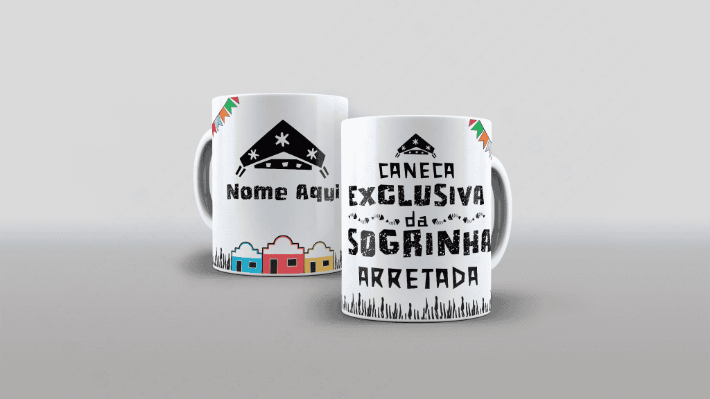 ARTE PARA CANECA SOGRINHA - COLEÇÃO FAMÍLIA ARRETADA-3504