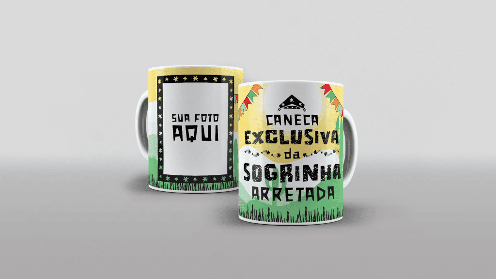 ARTE PARA CANECA SOGRINHA - COLEÇÃO FAMÍLIA ARRETADA-3508