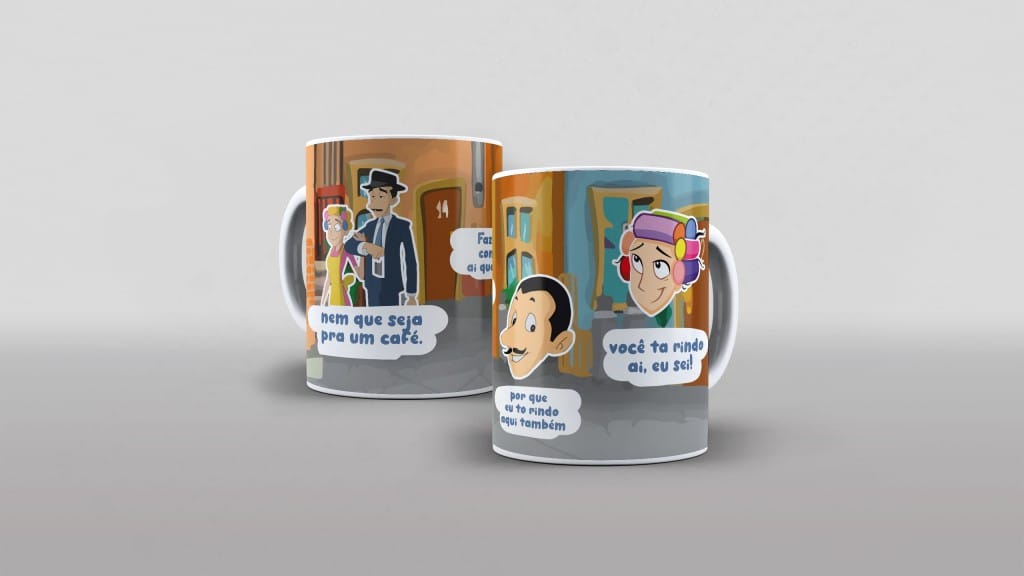 ARTE CANECA - DONA FLORINDA E SENHOR GIRAFALES-3519