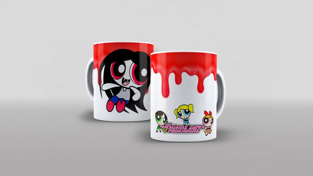 ARTE PARA CANECA VAMPIRINHA - MENINAS SUPER PODEROSAS-3538