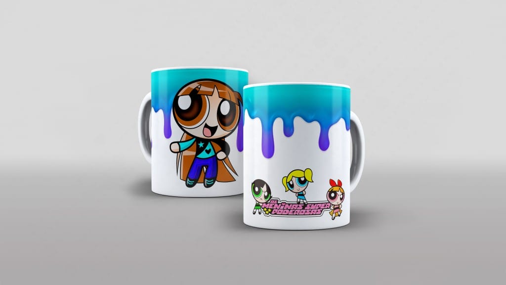 ARTE PARA CANECA GEEKZINHA - MENINAS SUPER PODEROSAS-3542