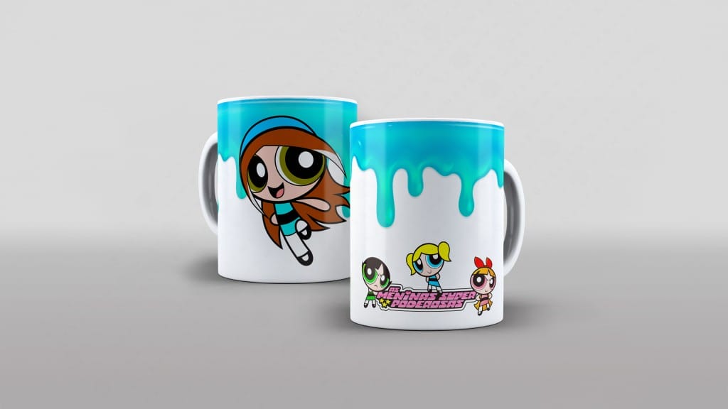 ARTE PARA CANECA MECHINHA - MENINAS SUPER PODEROSAS-3543
