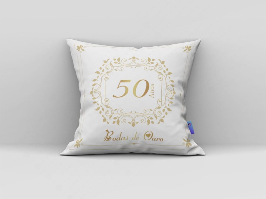 ARTE PARA ALMOFADA BODAS DE OURO - 50 ANOS-3646