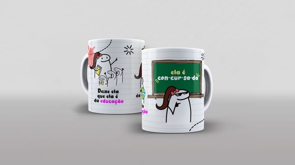 ARTE CANECA - ELA É CONCURSADA!-3662
