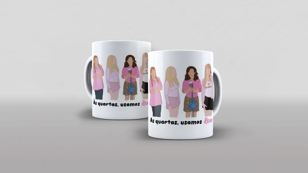 ARTE CANECA - ÀS QUARTAS, USAMOS ROSA-3666