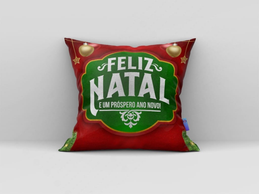 ARTE PARA ALMOFADA - FELIZ NATAL E UM PRÓSPERO ANO NOVO-3676