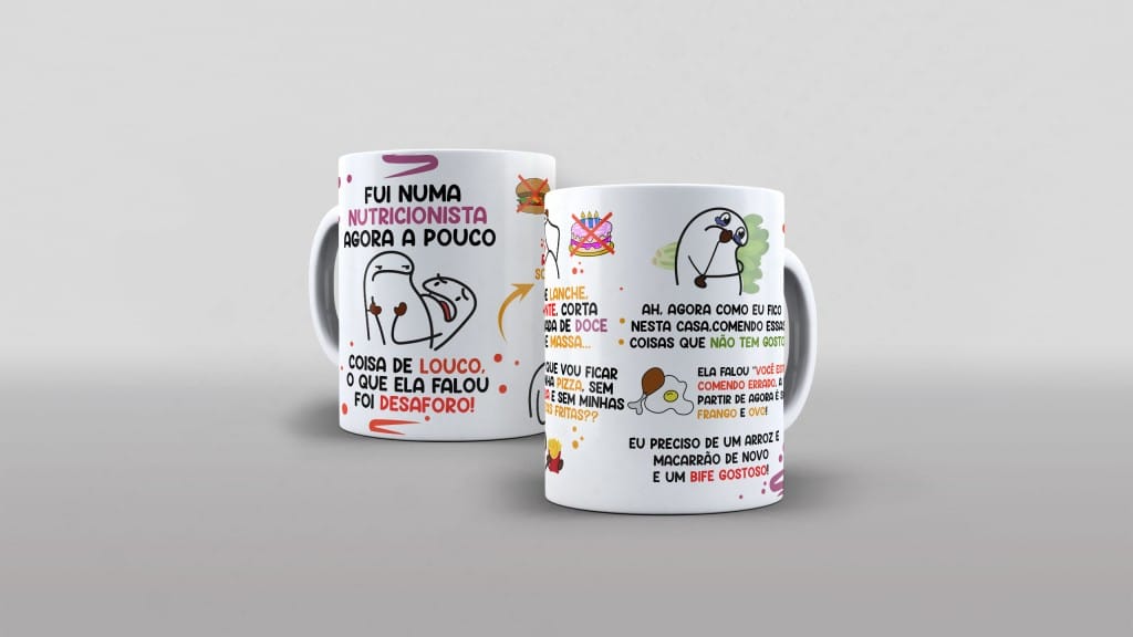 ARTE CANECA - FLORK - FUI NUMA NUTRICIONISTA AGORA A POUCO-3712