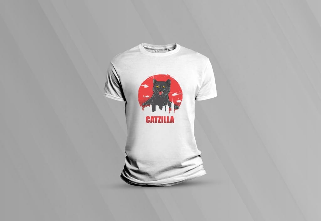 ARTE PARA CAMISETA - CATZILLA-3751