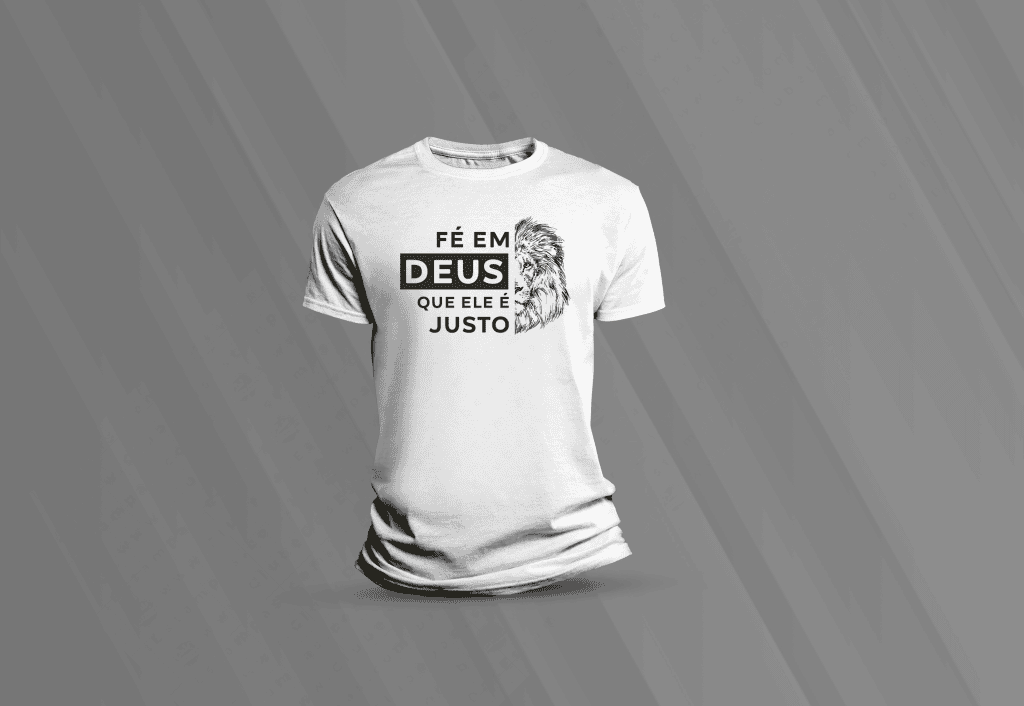 ARTE PARA CAMISETA - FÉ EM DEU QUE ELE É JUSTO-3768
