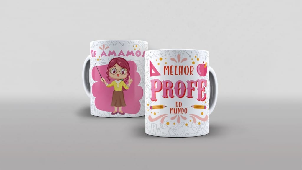 ARTE CANECA - MELHOR PROFE DO MUNDO (PARA ELA-3812
