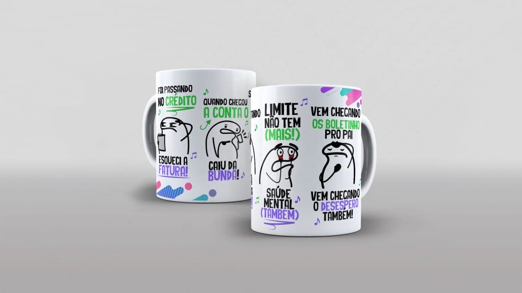 ARTE CANECA - FLORK - FOI PASSANDO NO CRÉDITO...-3862