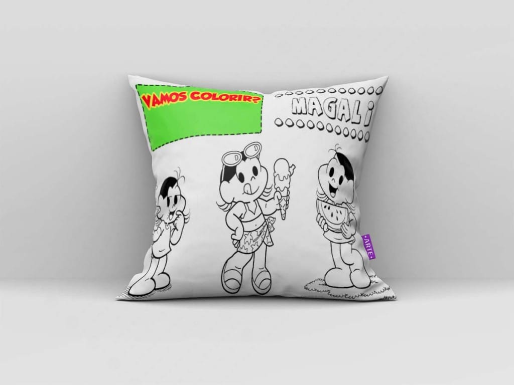 ARTE PARA ALMOFADA VAMOS COLORIR - MAGALI-3905