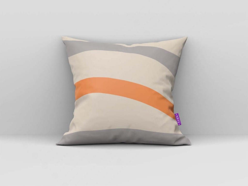 ARTE PARA ALMOFADA - KIT GEOMÉTRICA LARANJA-4084