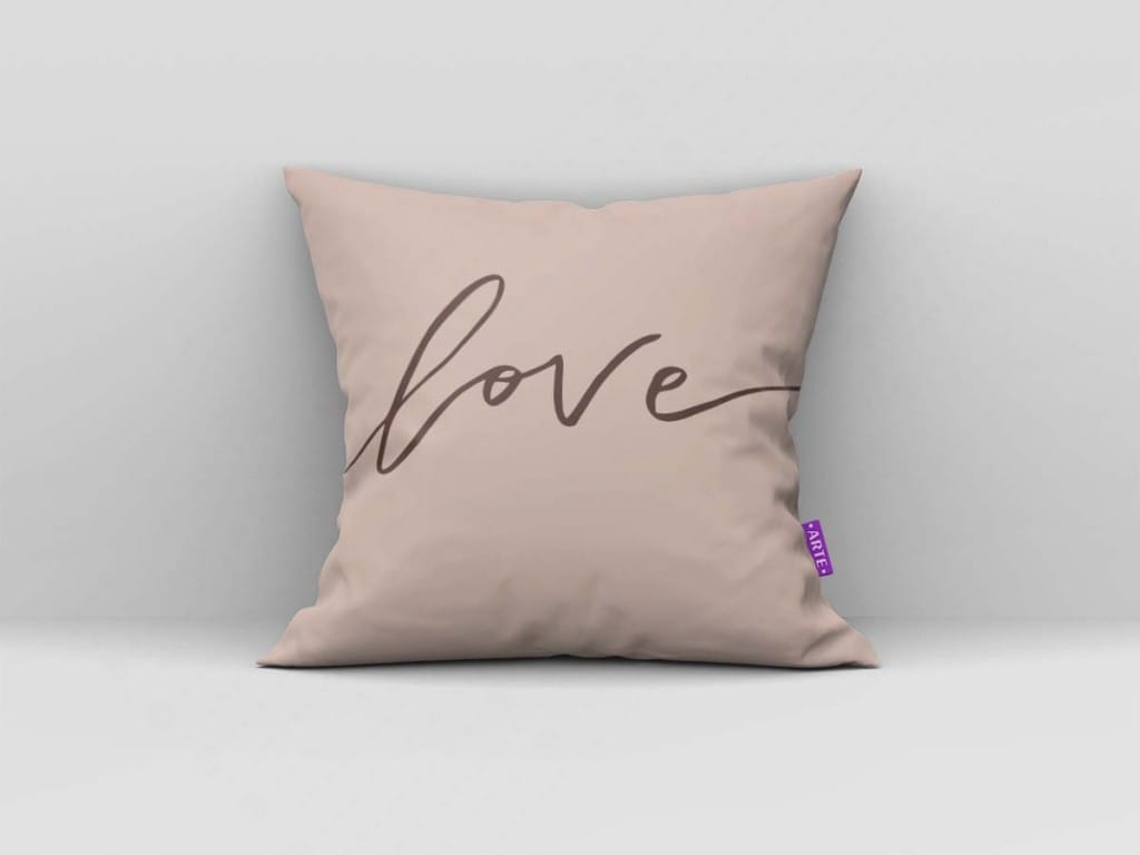 ARTE PARA ALMOFADA - KIT LOVE GEOMÉTRICAS BEGE-4105