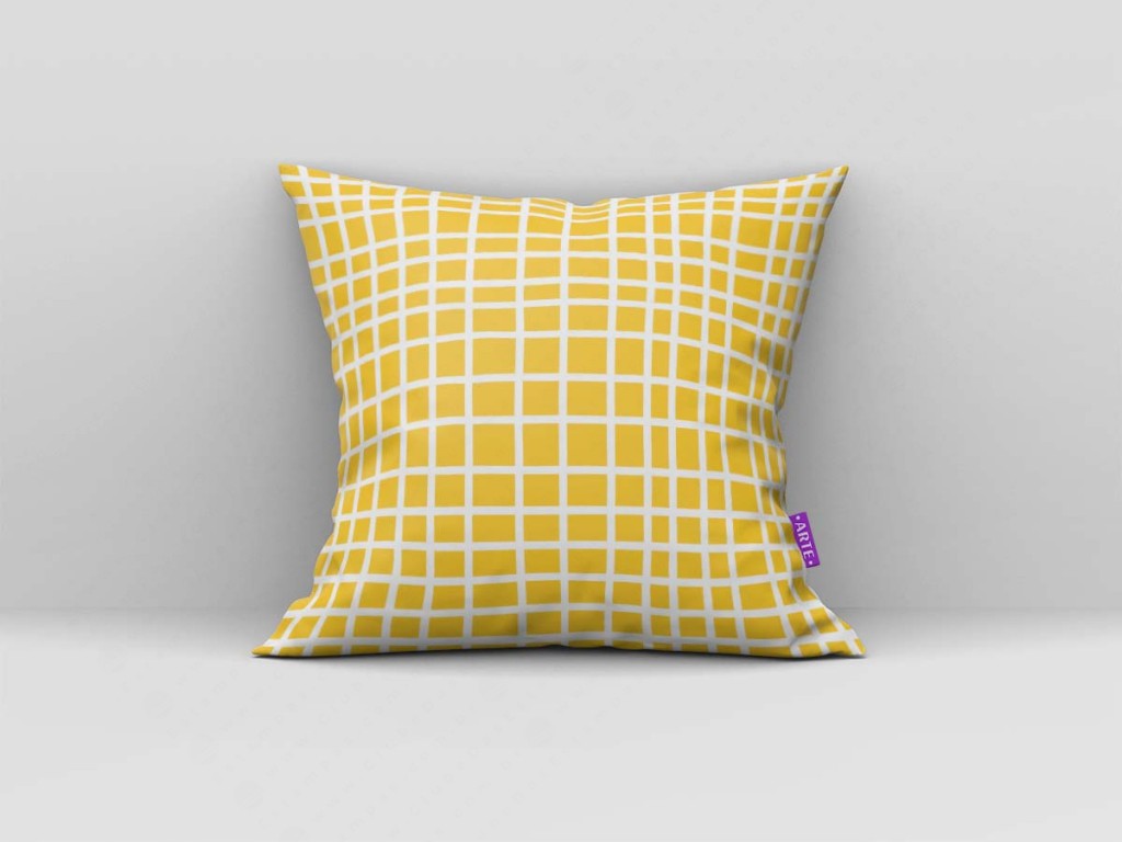 ARTE PARA ALMOFADA - KIT O AMOR MORA AQUI AMARELO GEOMÉTRICAS-4124