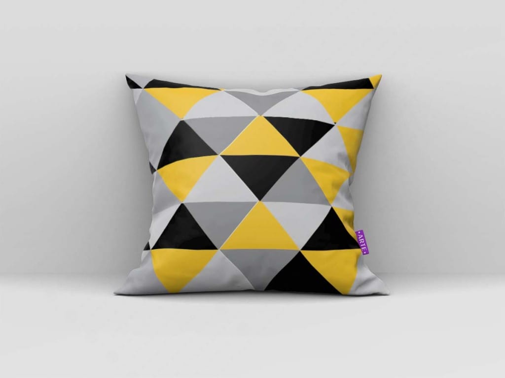 ARTE PARA ALMOFADA - KIT O AMOR MORA AQUI AMARELO GEOMÉTRICAS-4126