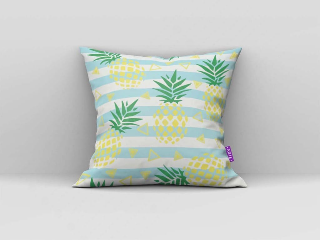 ARTE PARA ALMOFADA - KIT ABACAXI LOVE TROPICAL-4141