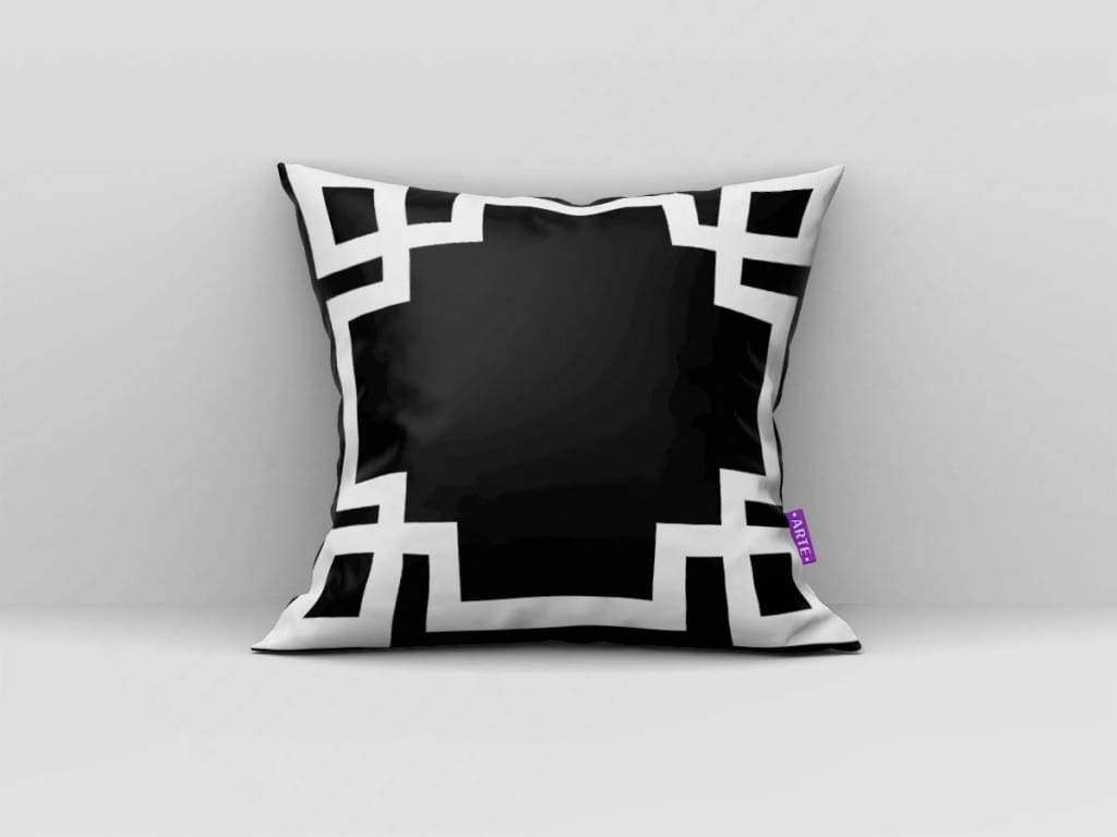 ARTE PARA ALMOFADA - KIT HOME SWEET HOME GEOMÉTRICAS PRETO-4195