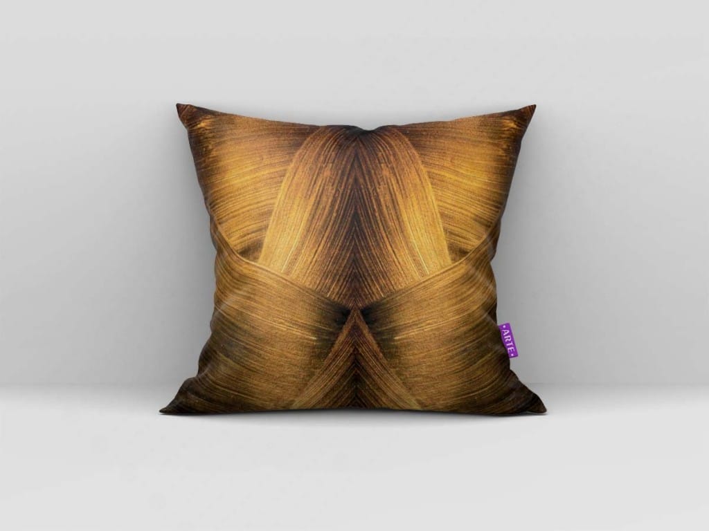ARTE PARA ALMOFADA - KIT MODERNA 3D DOURADA-4237