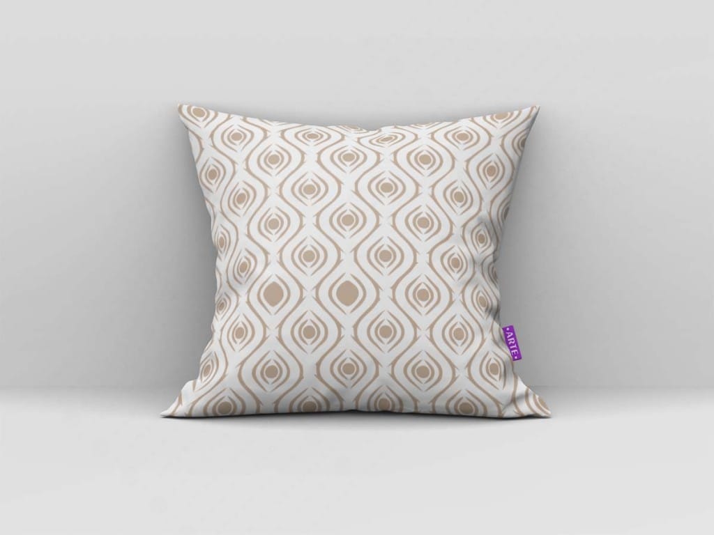 ARTE PARA ALMOFADA - KIT GEOMÉTRICAS MARROM PRETO E BRANCO-4246