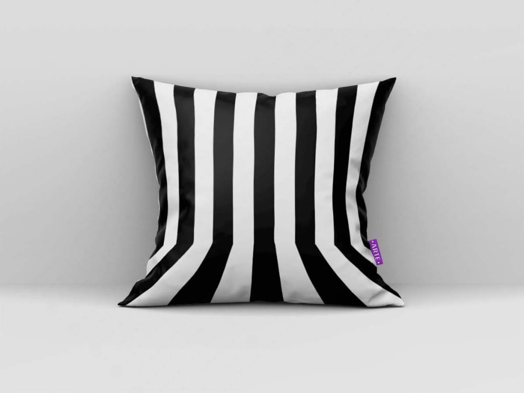 ARTE PARA ALMOFADA LISTRAS - KIT CHANEL GEOMÉTRICAS PRETO E BRANCO-4284